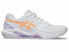 ASICS GEL-DEDICATE 8 PB WOMEN'S (WHITE/BRIGHT SUNSTONE) Best Asics Shoe For Morton's Neuroma