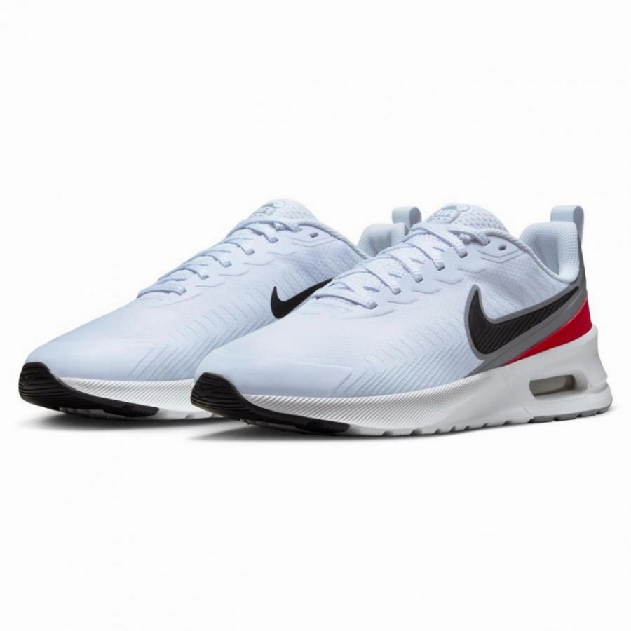 Asic Shoes Gel 8 Nike Men's Air Max Nuaxis Shoes - Football Grey / Black / White / Gym Red