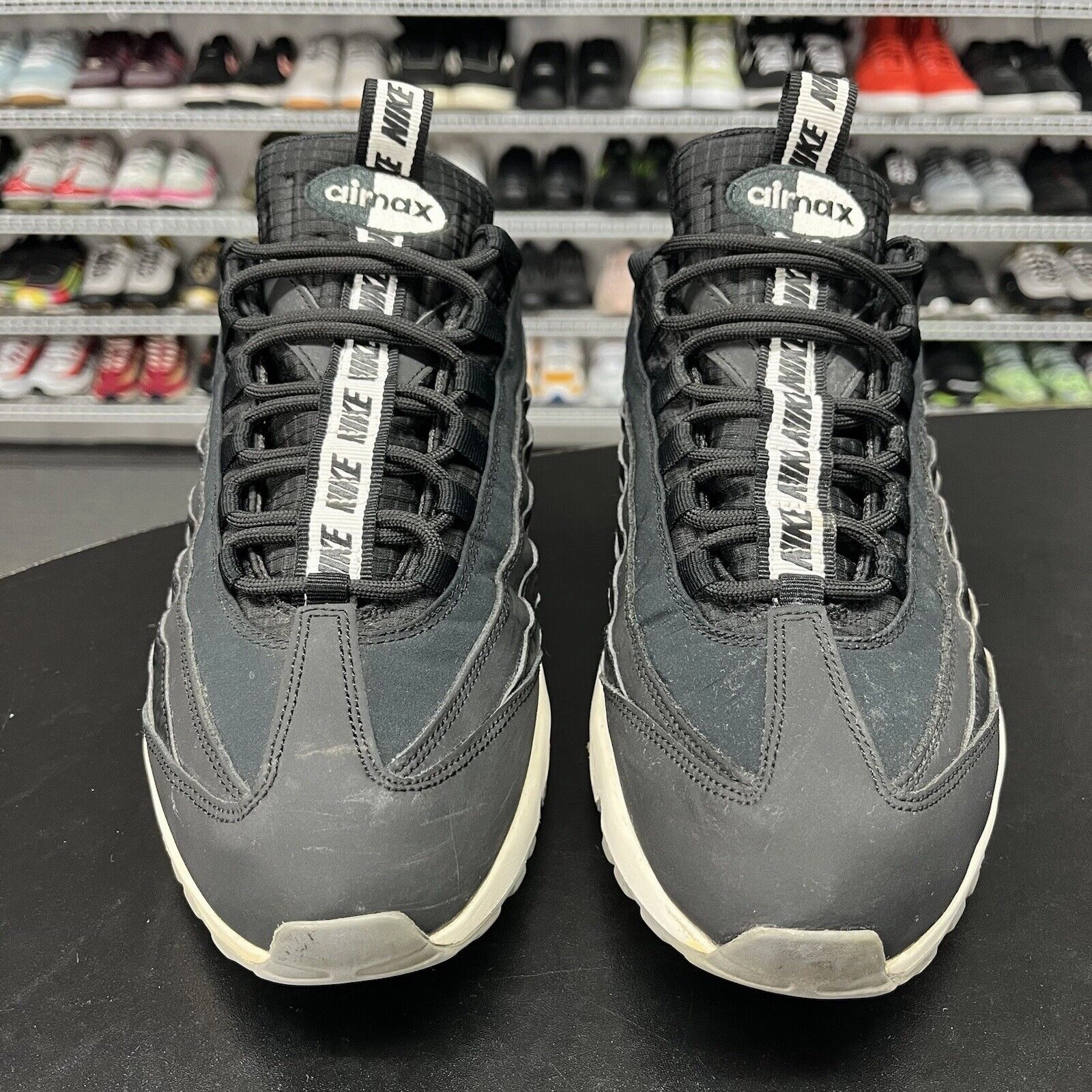 Asics Gel Kayano Similar Shoes Nike Air Max 95 Pull Tab Black White AQ4129-002 Men's Size 11.5 Missing Insole