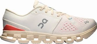 Best Running Shoe For Flat Feet On Cloud Women's Cloud X4 Running Shoes- Ivory/ Salmon