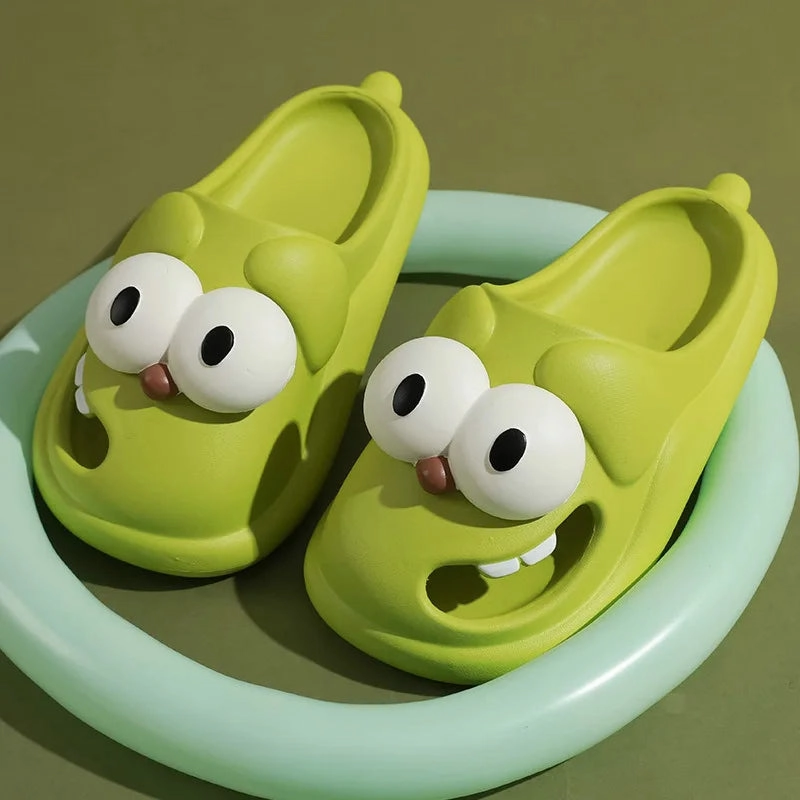 Kawaii Dog Cartoon Women's Beach Slides Sandals Orthopedic Flip Flops With Arch Support