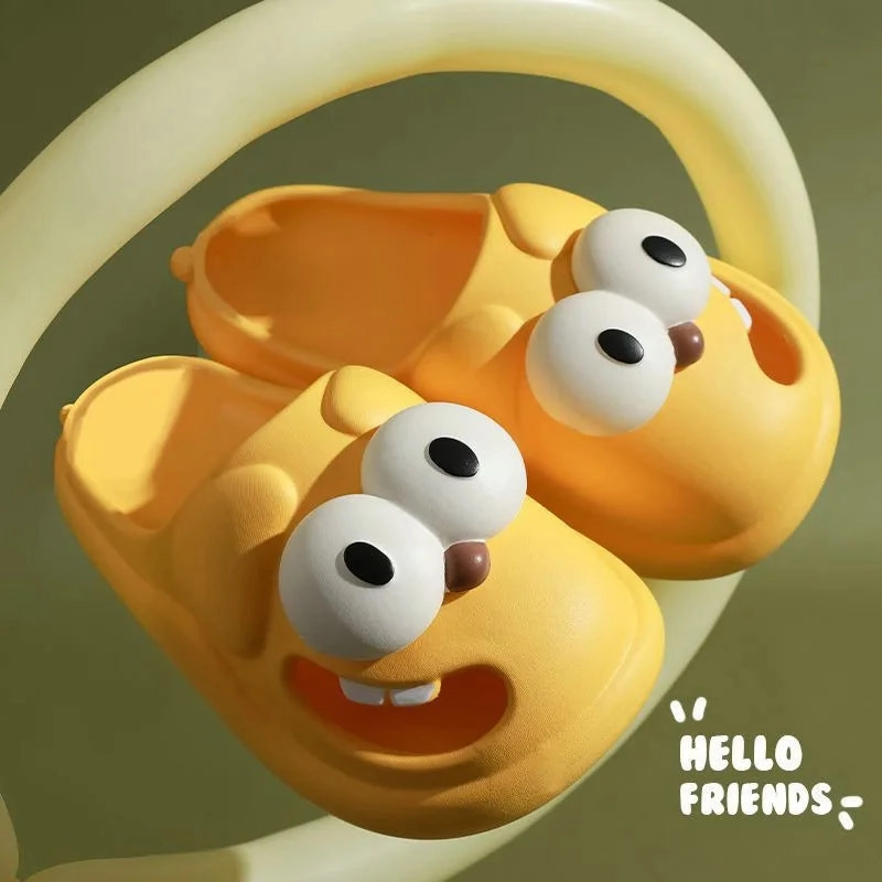 Kawaii Dog Cartoon Women's Beach Slides Sandals Crocs Flip Flops