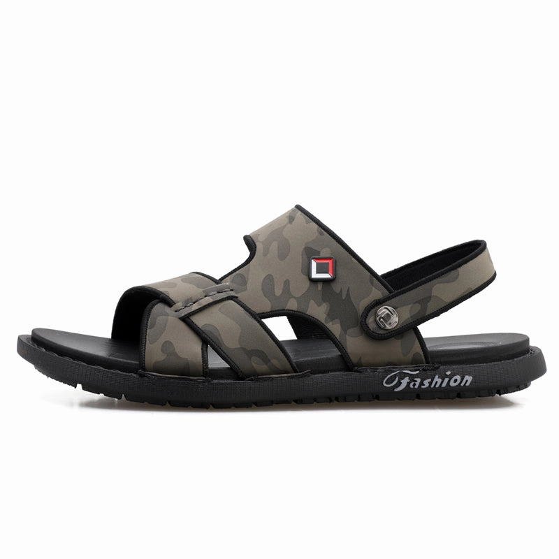 Orange Slide sandals for men outdoor men's shoes slippers