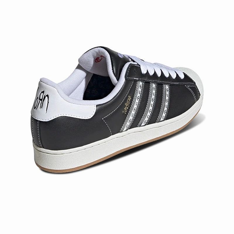 Adidas Derrick Rose Basketball Shoes Adidas Originals x KORN Superstar (Black/Transl/Better Scarlet) Men Shoes IH1313