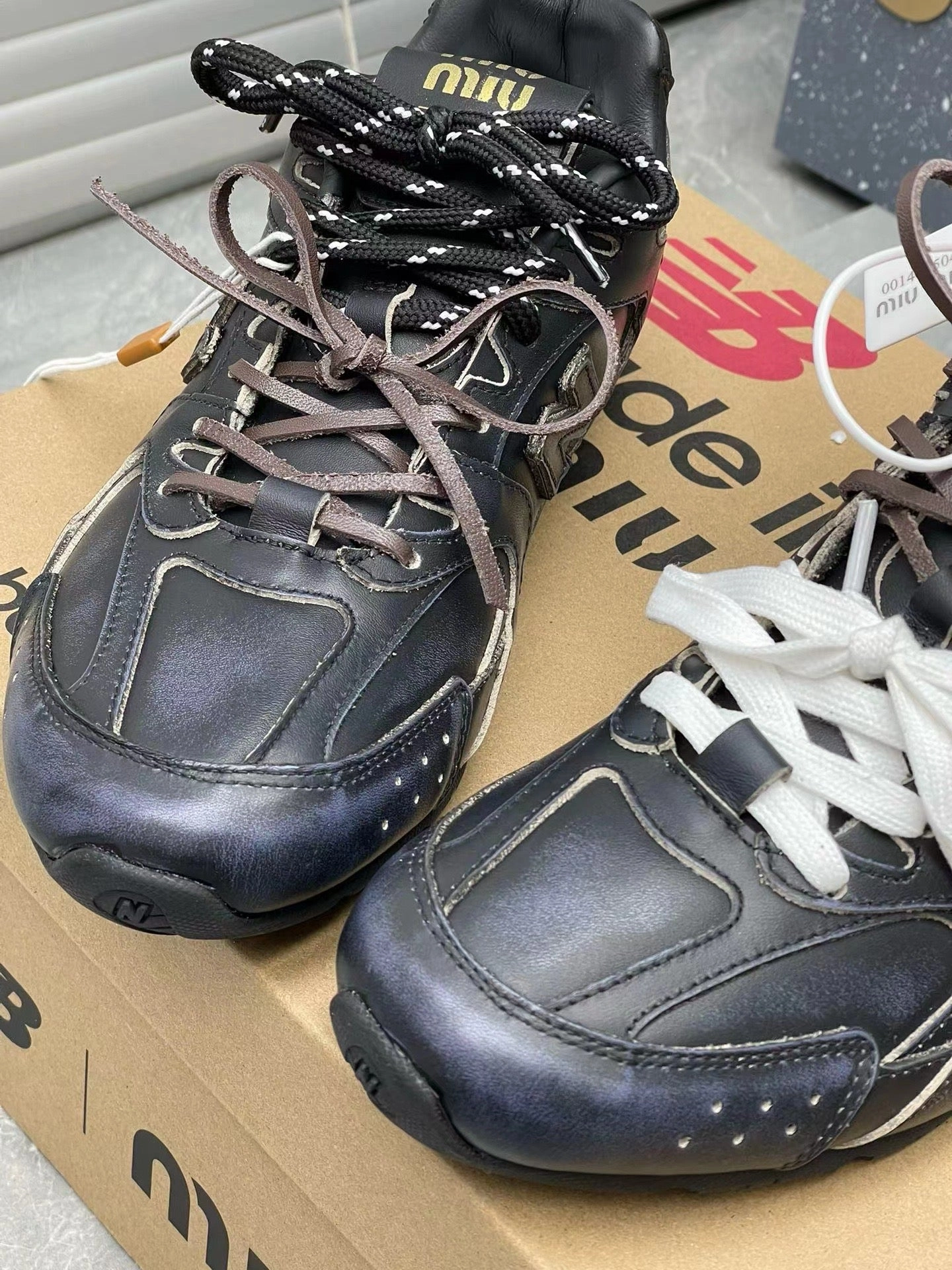 Men New Balance Shoes SE1465 New Balance X Miu Miu 530 SL Leather Sneakers / Size5-10