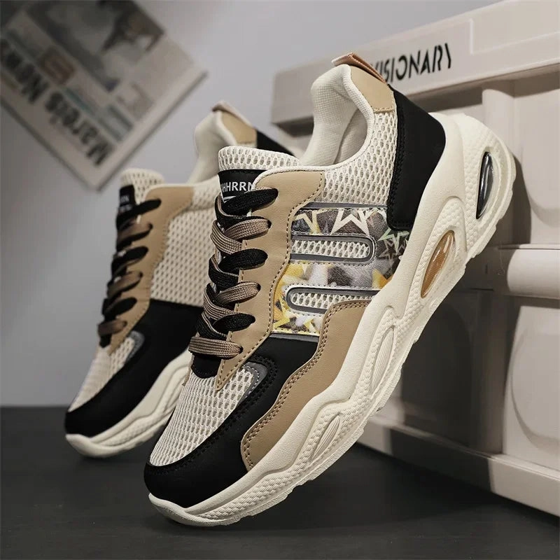 Casual Outfits With Shoes Hot Sale Men's Casual Sneaker Autumn Mixed Color Mesh Outdoor Shoes for Mens Trendy Mans Tennis Sports Lightweight Male Sneakers