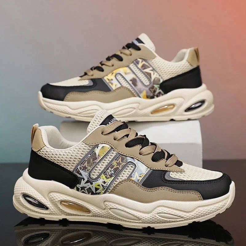 Hot Sale Men's Casual Sneaker Autumn Mixed Color Mesh Outdoor Shoes for Mens Trendy Mans Tennis Sports Lightweight Male Sneakers Olukai Casual Shoes