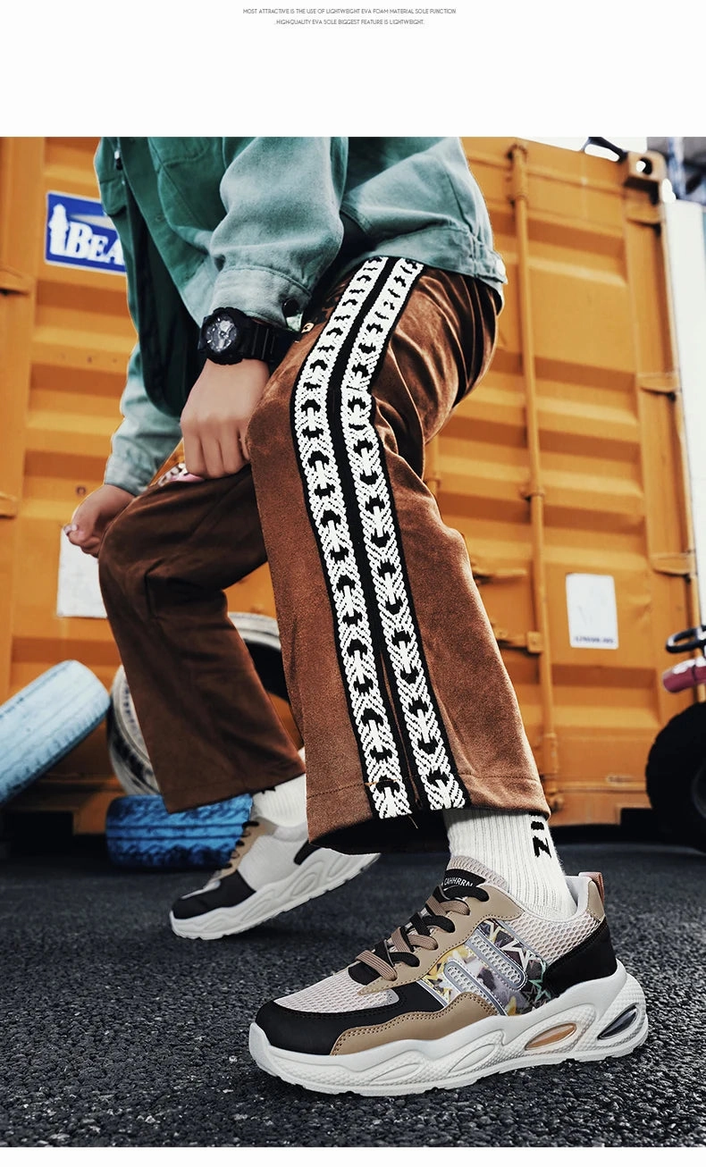 Hot Sale Men's Casual Sneaker Autumn Mixed Color Mesh Outdoor Shoes for Mens Trendy Mans Tennis Sports Lightweight Male Sneakers Dress Shoes With Casual Clothes