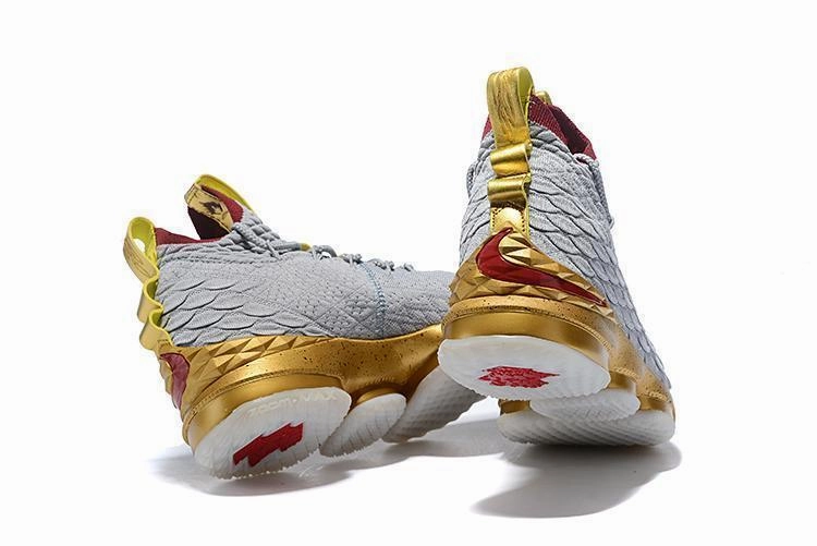 Nike Lebron XV 15 Grey Gold Bordeaux Men Shoes Sale Size US7,8,8.5,9,10,11,12 Asics Sky Elite Ff 2 Volleyball Shoes