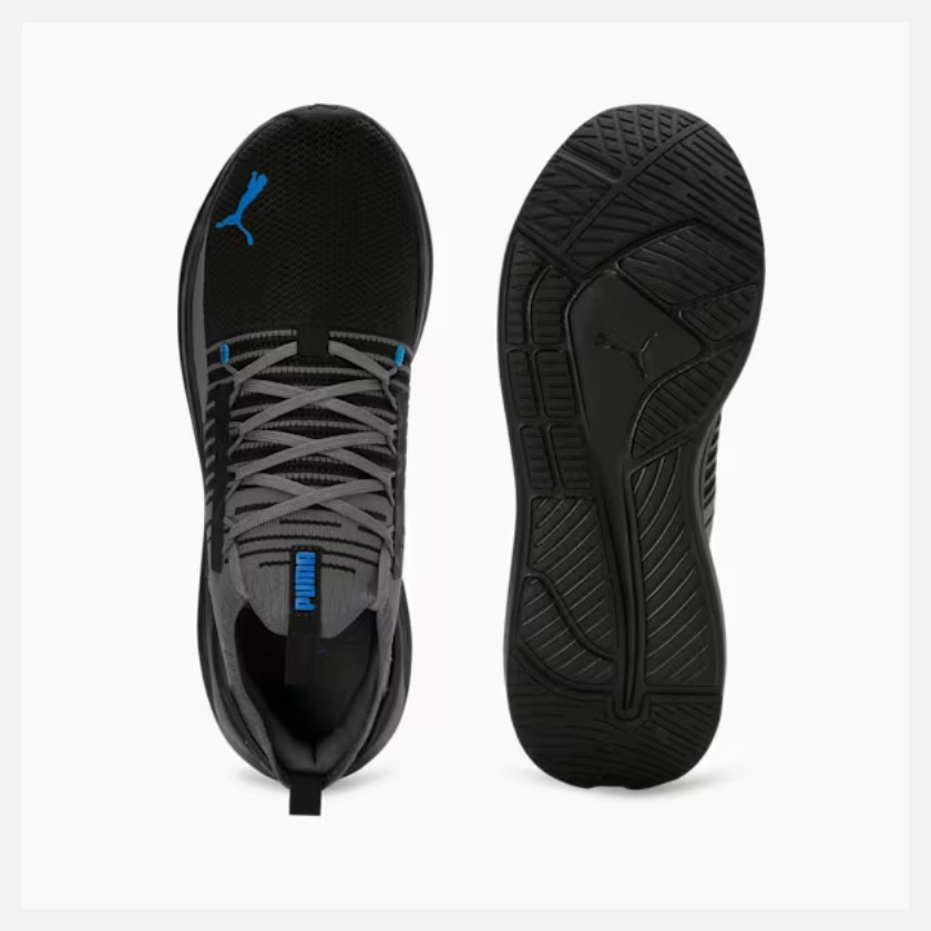 Puma Softride Symmetry Fuzion Unisex Running Shoes -Black/Cool Dark Gray/Team Royal Shoes Puma Sports