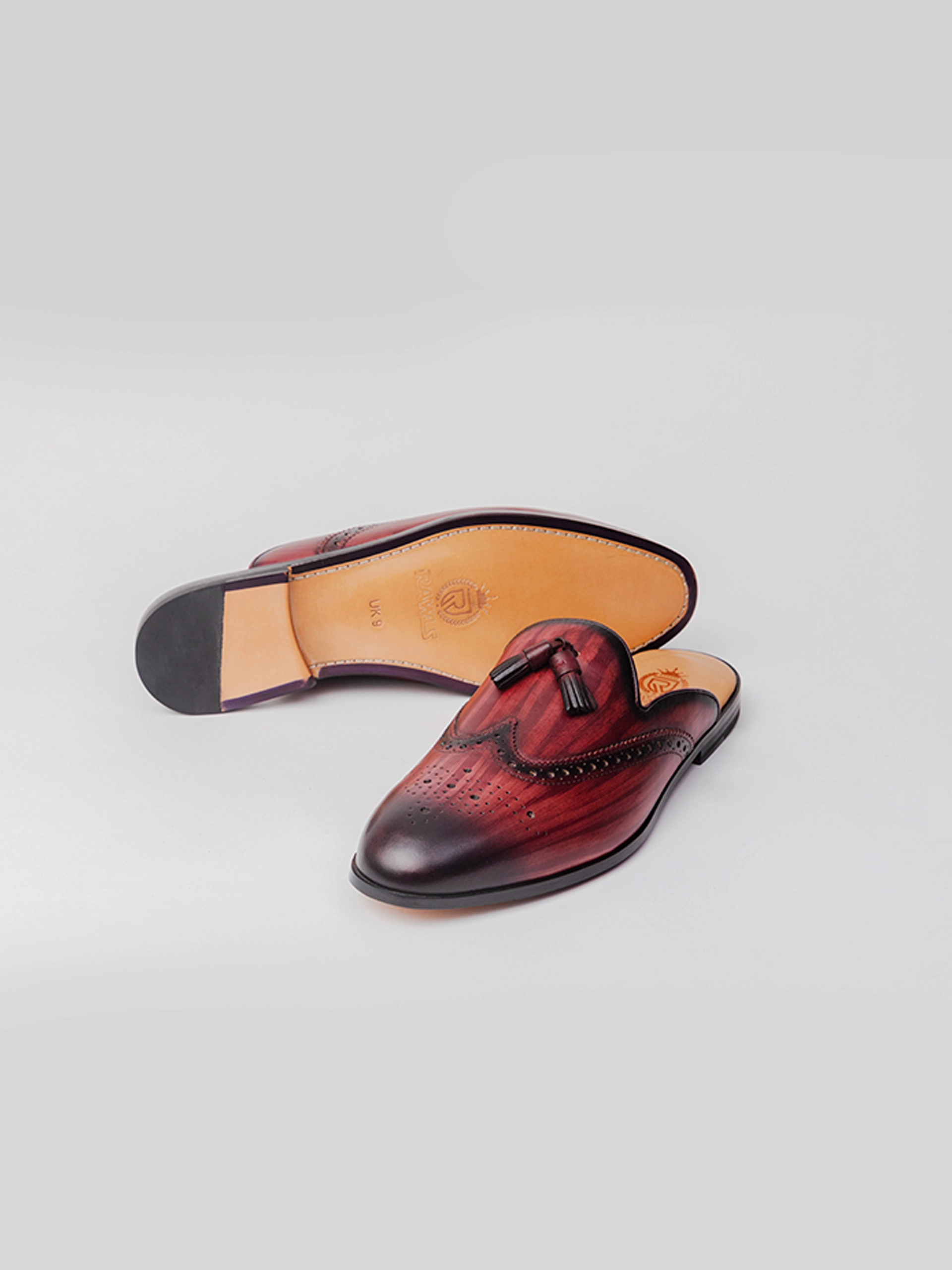 Loafers Stussy Seira Tassel Mules - Oxblood Patina