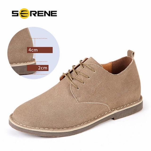 Size 9 Casual Shoes SERENE 2017 Casual Derby Cow Leather Men Shoes