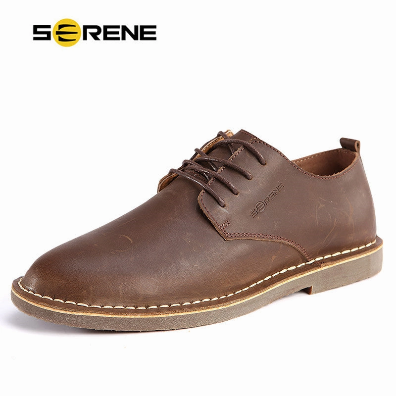 SERENE 2017 Casual Derby Cow Leather Men Shoes Shoes Seating Casual Dreamlight Valley