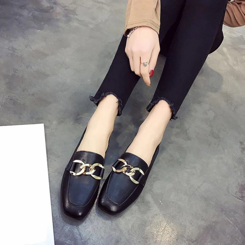 Gucci Shoes Loafers Shallow Mouth Loafers Summer Fashion Sweet Flats