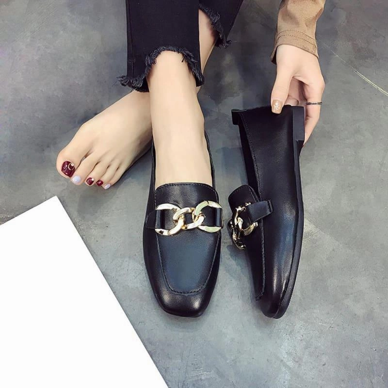 Shallow Mouth Loafers Summer Fashion Sweet Flats Moreschi Loafers