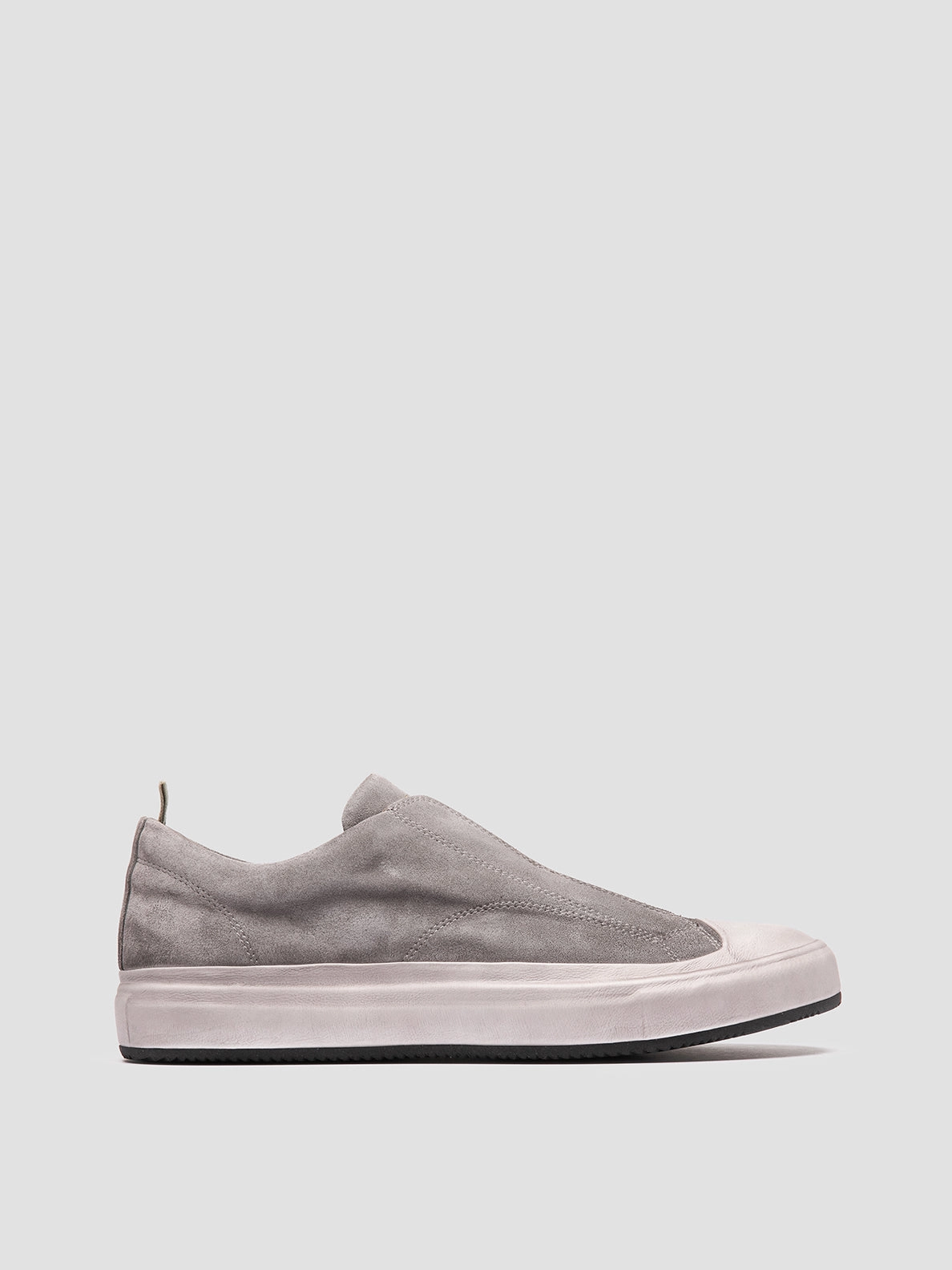 Chanel Sneakers DUB 001 - Grey Leather and Suede Slip On Sneakers