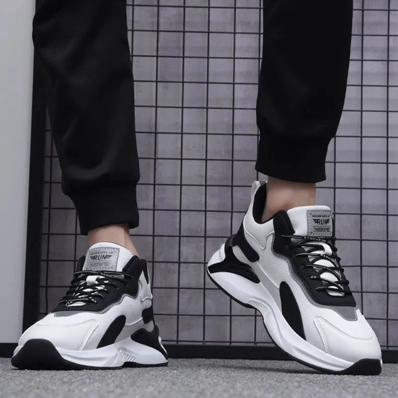 Fashion Black White Sneakers Casual Outdoor Lightweight Breathable Sports Shoes For Men Sneakers From Back To The Future 2