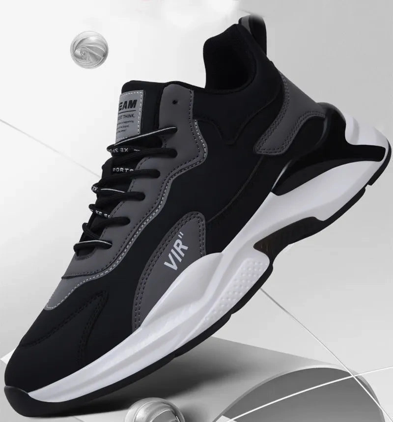 Snipes Sneakers Fashion Black White Sneakers Casual Outdoor Lightweight Breathable Sports Shoes For Men