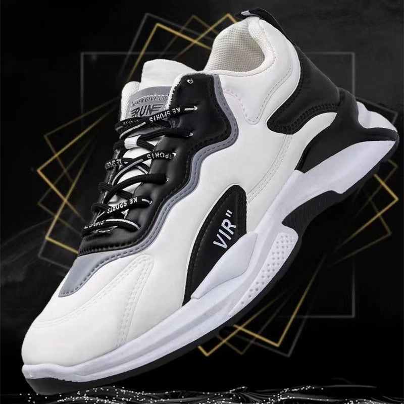 Fashion Black White Sneakers Casual Outdoor Lightweight Breathable Sports Shoes For Men Rockport Sneakers
