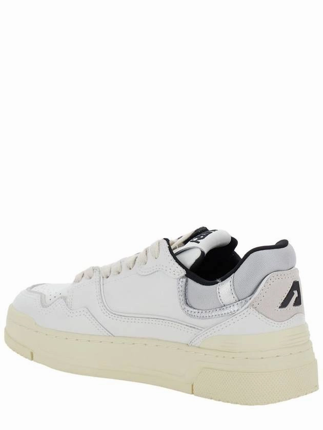 Sneakers Lifestyle 'Clc' White Low Top Sneakers With Logo Patch In Leather Woman