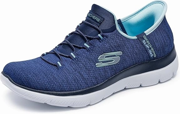 Road Bike Sneakers Skechers Women's Hands Free Slip-ins Summits-Everyday Set Sneaker Flexible traction outsole