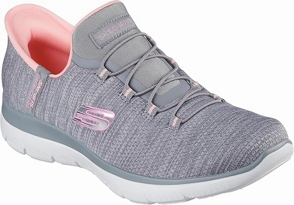Sneakers In The Washer Skechers Women's Hands Free Slip-ins Summits-Everyday Set Sneaker grey/Coral