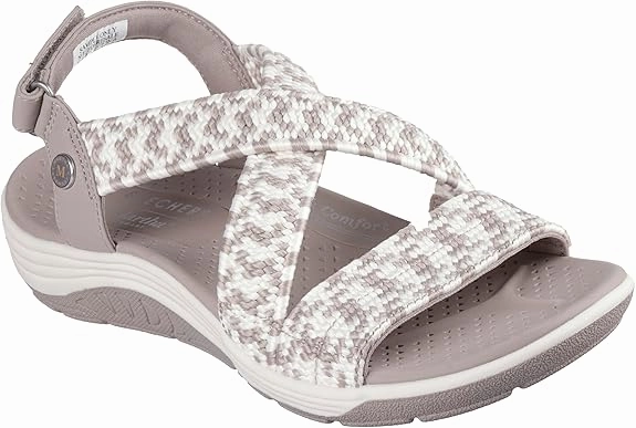 Skechers Women's Martha Stewart Reggae Cup-Coastal Trail Flat Sandal Pluggz Flip Flops
