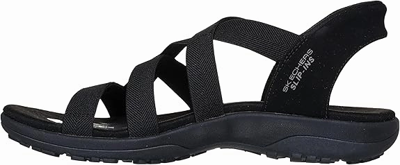 Chanel Denim Flip Flops Skechers Women's Reggae Slim-Stretch Flex Hands Free Slip-ins Sandal