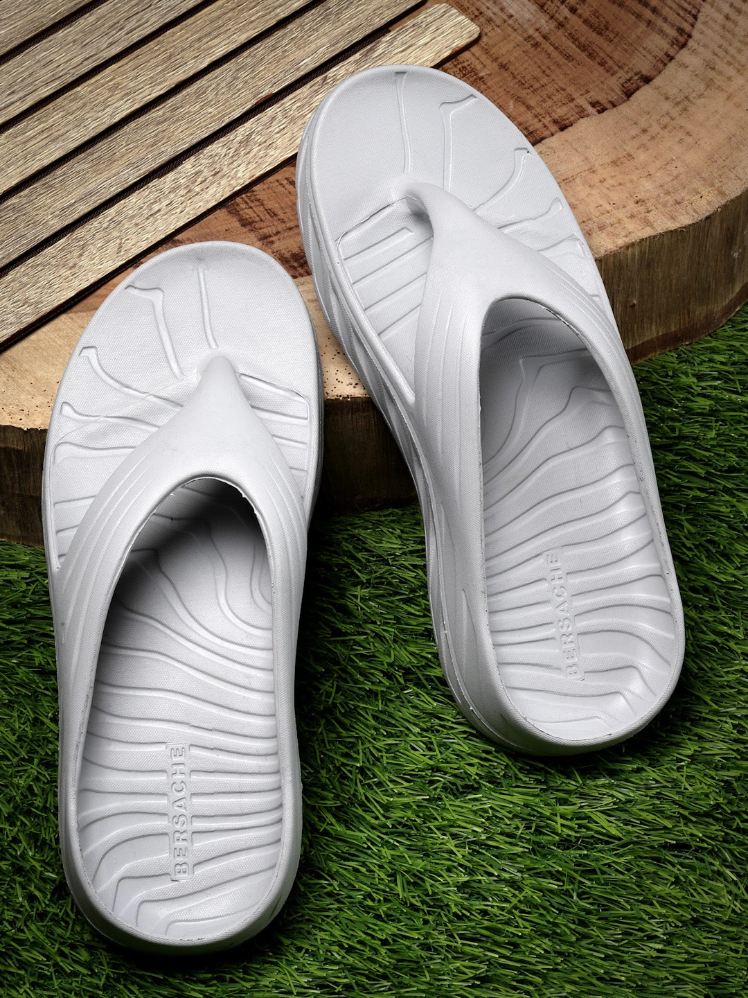 Bersache Extra Soft Classic Casual with  Regular wear with Ultra Soft & Flexibility Technology Clog's for Men's & Boy's (6096-Grey) Slippers Succulent