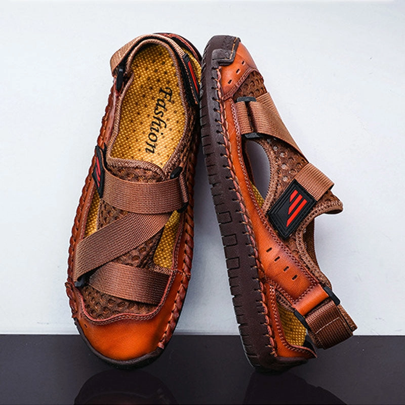 SURSELL Men's Casual Beach Breathable Plus Size Sandals Slippers For Walking