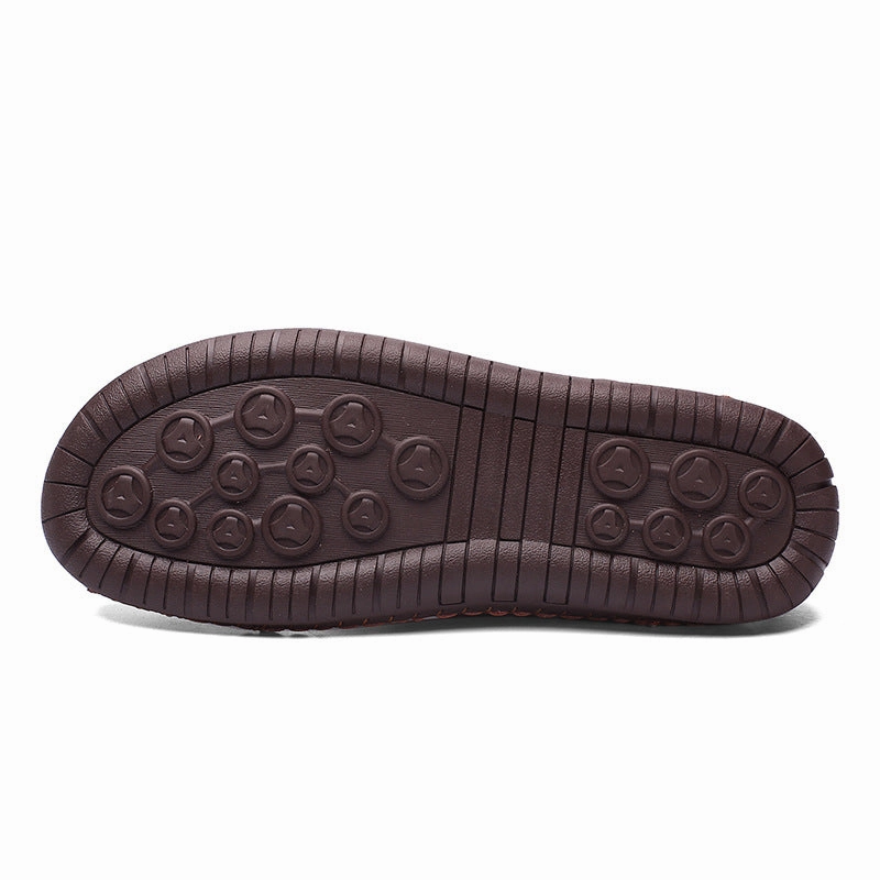 High Heel Mule Slippers SURSELL Men's Casual Beach Breathable Plus Size Sandals