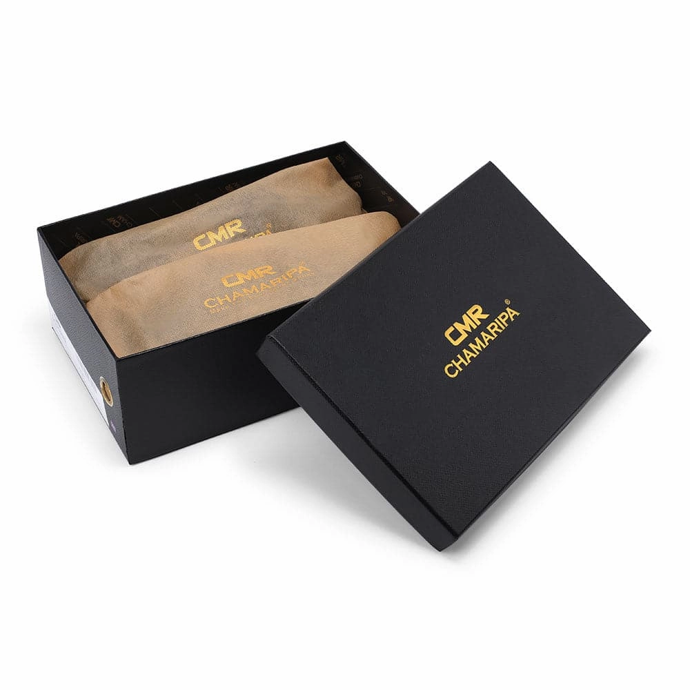 5 CM / 1.95 Inches Taller - CMR CHAMARIPA Height Increasing Loafers Shoes Black Leather Dress Slipper Elevator Moccasins Driving Shoes Slippers Metatarsalgia