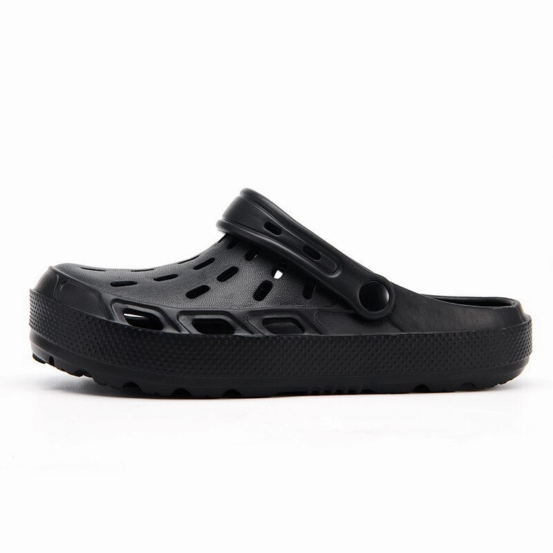 Born Slide Sandals Yeknu Summer Men Sandals Platform Clogs Beach Slippers Men Shoes Aqua Breathable Hollow Out Garden Slippers black Water Shoes