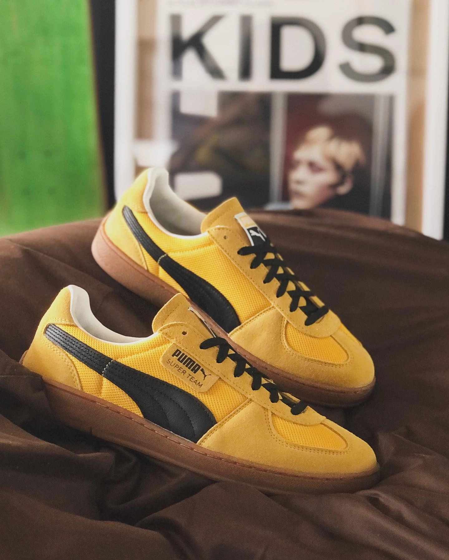 Puma Rise Nitro Basketball Shoes PUMA Super Team OG Yellow Sizzle Black 390424 11 Unisex (LF)