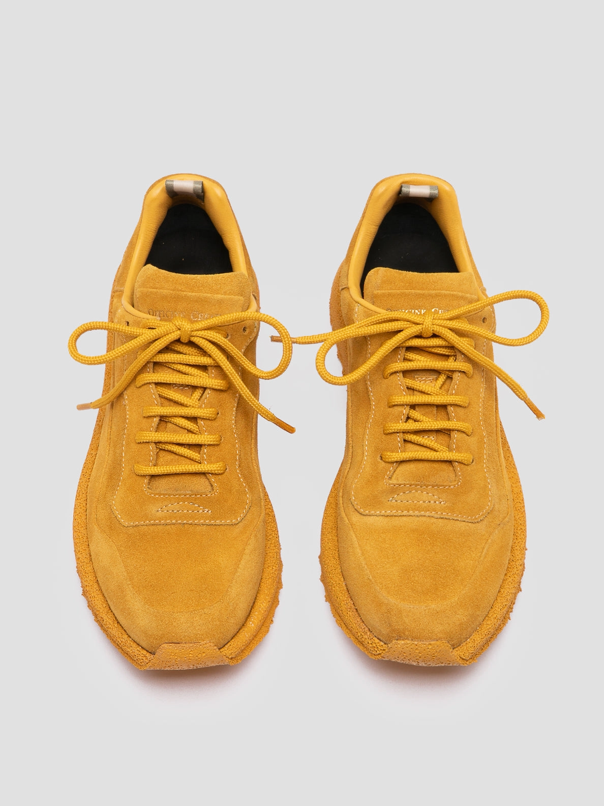 Mcqueen Sneakers On Sale RACE RUBREX 103 - Yellow Suede Low Top Sneakers