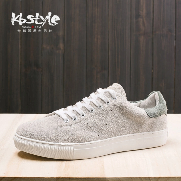Men Suede Genuine Leather Casual Shoes, Designer Casual Men Shoes, Retro Lace Up Shoes Men Casual Shoes Brands In Pakistan