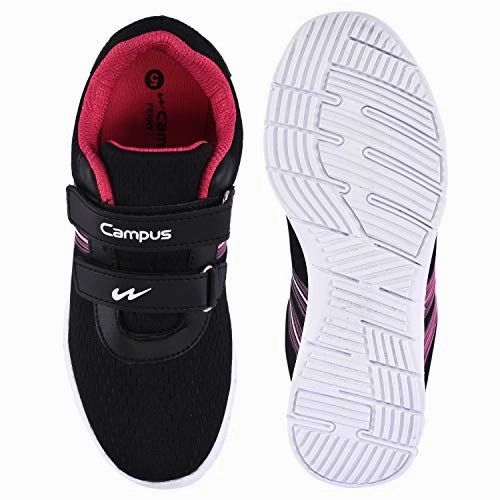 Campus Women's Black Running Shoes-6 UK/India (39 EU) (Perry) Running Shoes Shoe Laces