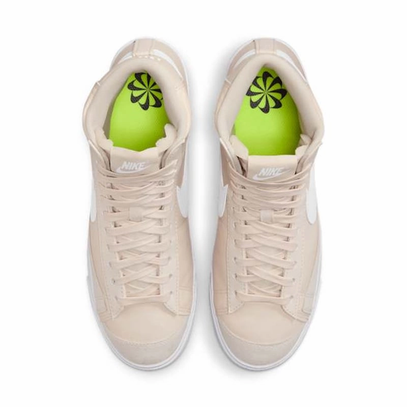Nike Women's Blazer Mid '77 Shoes - Light Orewood Brown / Volt / Black / White Asics Touch Football Shoes