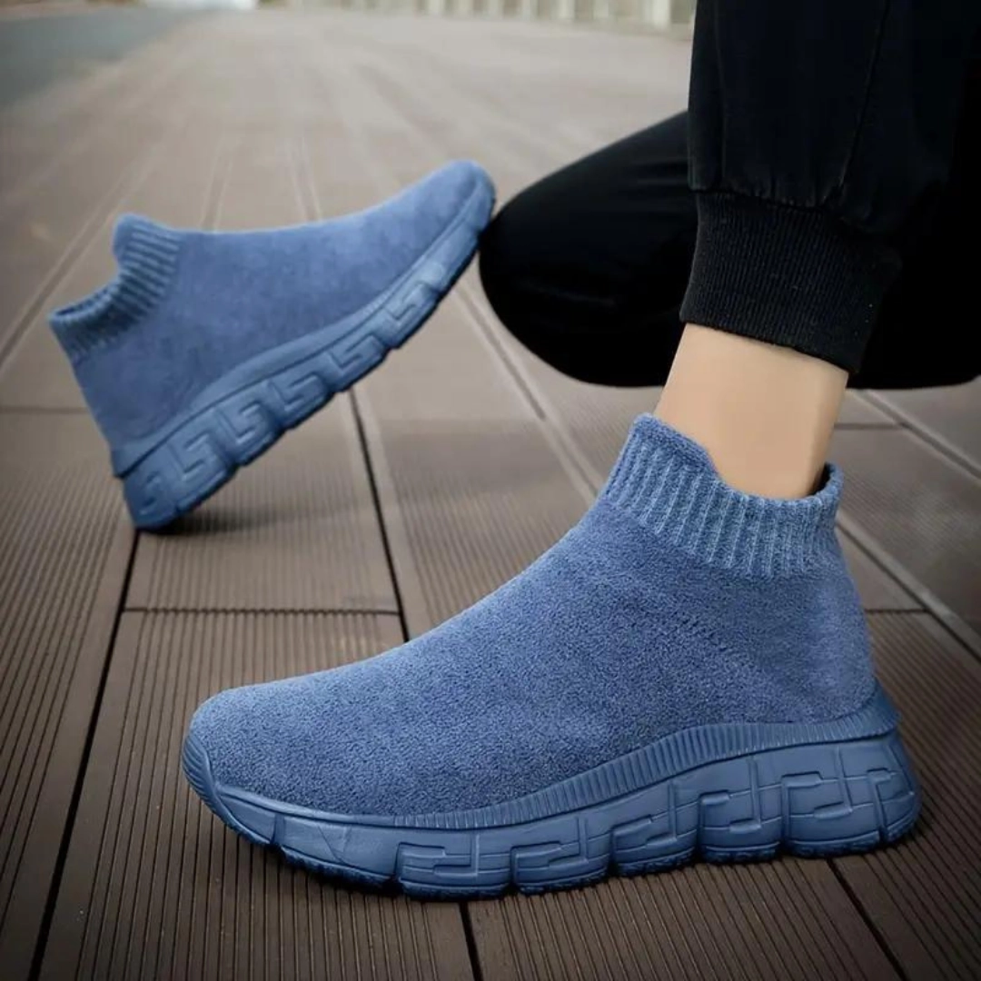 Elegant Flat Shoes Wedding GRW Orthopedic Men Sock Shoes Comfort Lightweight Anti-skid Casual Walking Shoes