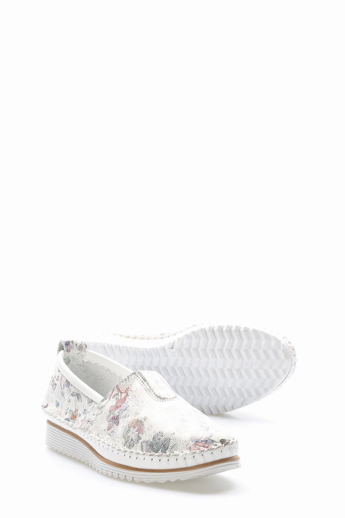 FST Genuine Leather Women's Casual Slippers 972ZA108 White - Tecoanapa Dunk High Casual Shoes