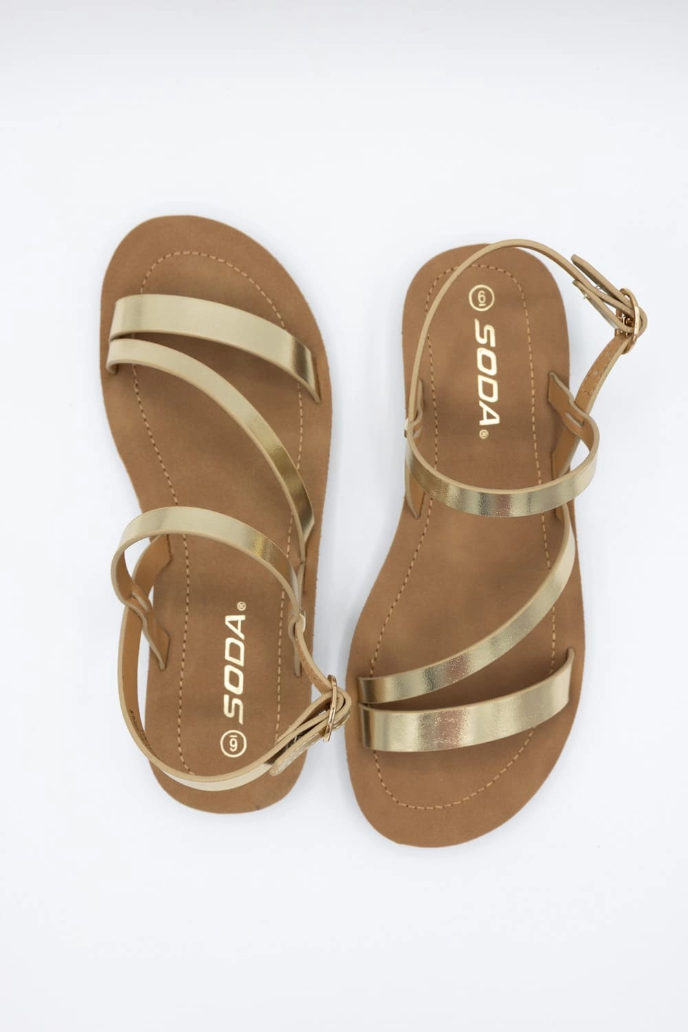 Best Sandals For Walking Soda Enfold Sandals for Women in Gold | ENFOLD-S GOLD