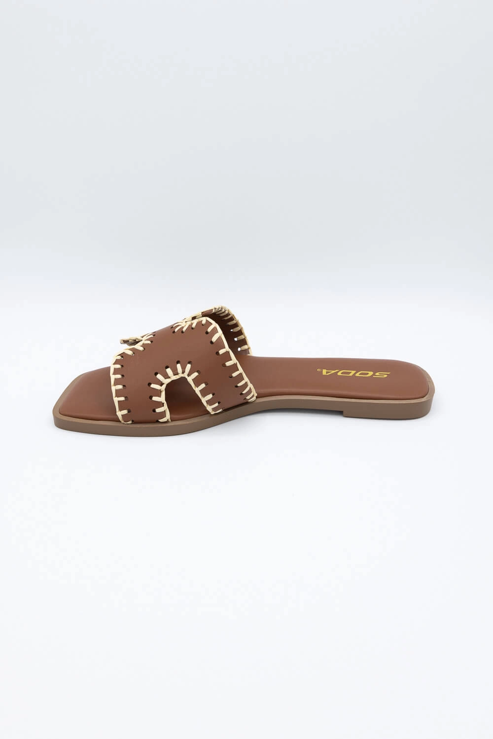 Flip Flops Vs Sandals Soda Finity Slide Sandals for Women in Tan | FINITY-S TAN