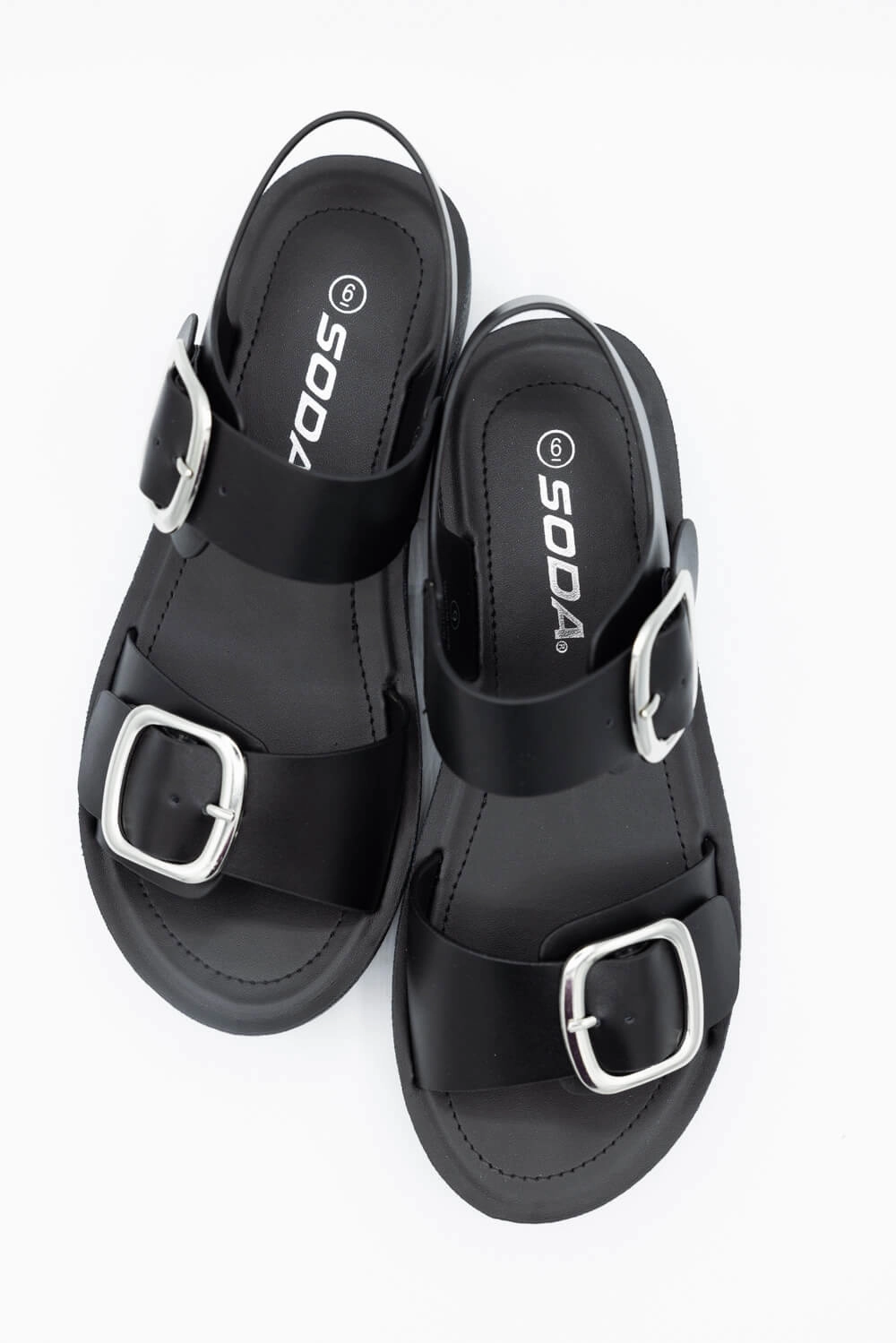 Best Sandals Resorts Ranked Soda Jackie Platform Sandals for Women in Black | JACKIE-S BLACK