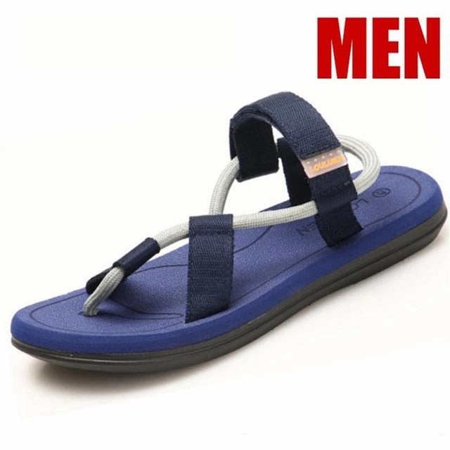 Sandals Men Sandalias Hombre Gladiator Sandals for Male Summer Roman Beach Shoes Flip Flops Slip on Flats Slippers Slides Slippers With Soles For Outdoors