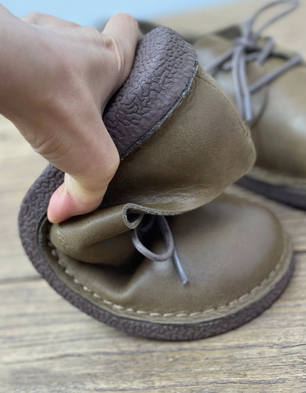 Best High Top Shoes Flat Feet Soft Leather Comfortable Lace Up Retro Flat Shoes