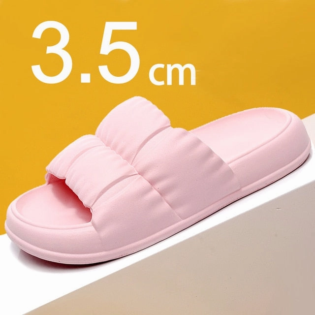 Indoor Outdoor Slippers With Arch Support Soft Sole Cloud Slippers Summer Beach Thick