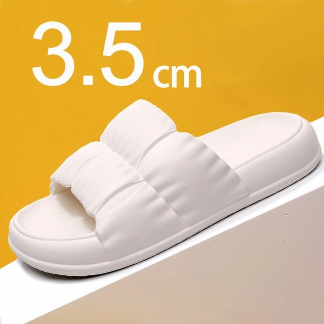 Wide Feet Slippers Soft Sole Cloud Slippers Summer Beach Thick