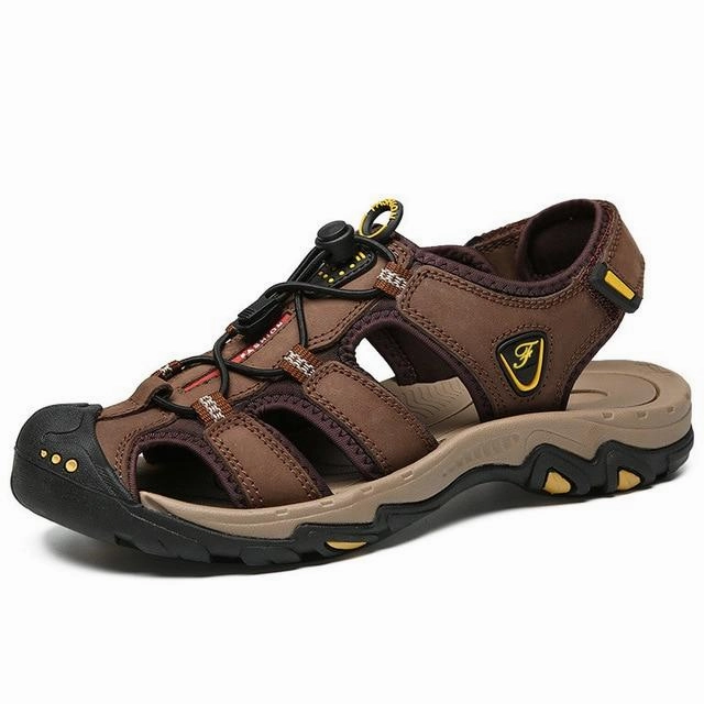 Casual New Genuine Leather Beach Sandals Summer Shoes Eco Sandals