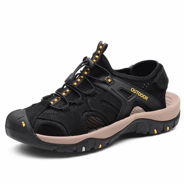 Casual New Genuine Leather Beach Sandals Summer Shoes Grilling Sandals