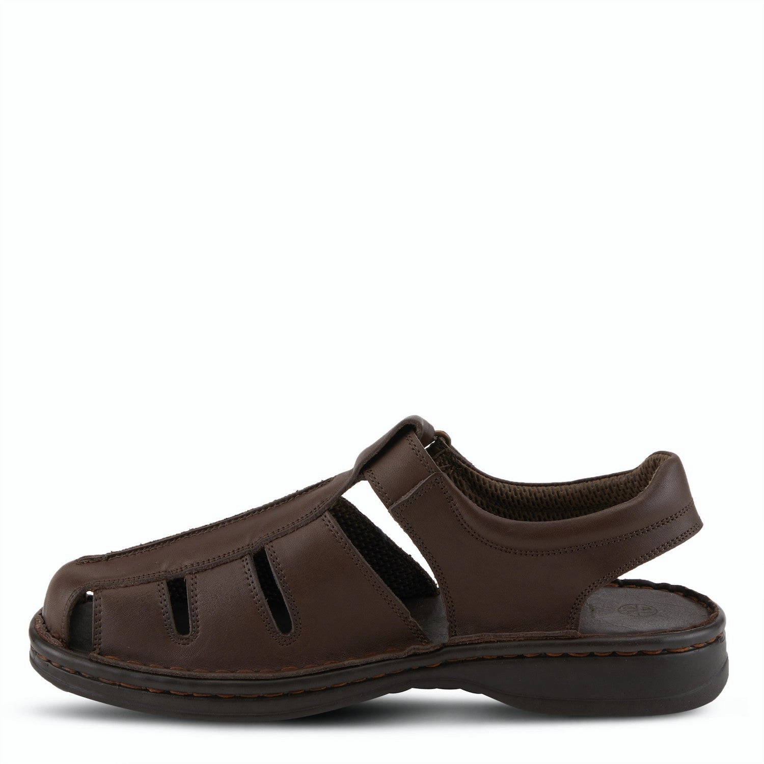 Sandals Gladiator Leather Spring Step Men's Laredo Leather Sandal - Dark Brown